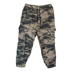 Rock & Republic Camouflage Cargo Joggers - Green, Tan, Black